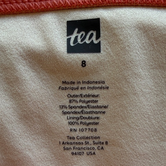 Tea Collection 1 Teal and 1 Coral Bikini Bottom - 2 Total - Picture 2 of 5